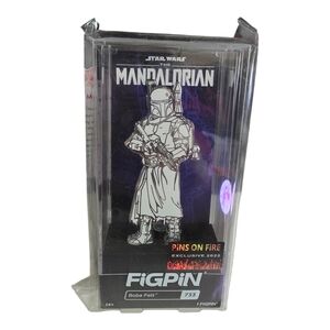 Figpin Star Wars Mandalorian (#733) Bibba Fett Pins On Fire Exclusive 2022